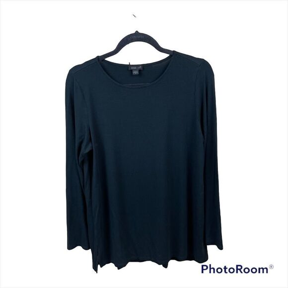 𝅺J. Jill Wearever Long Sleeve Tee in Black, size M - VGUC - Picture 1 of 9